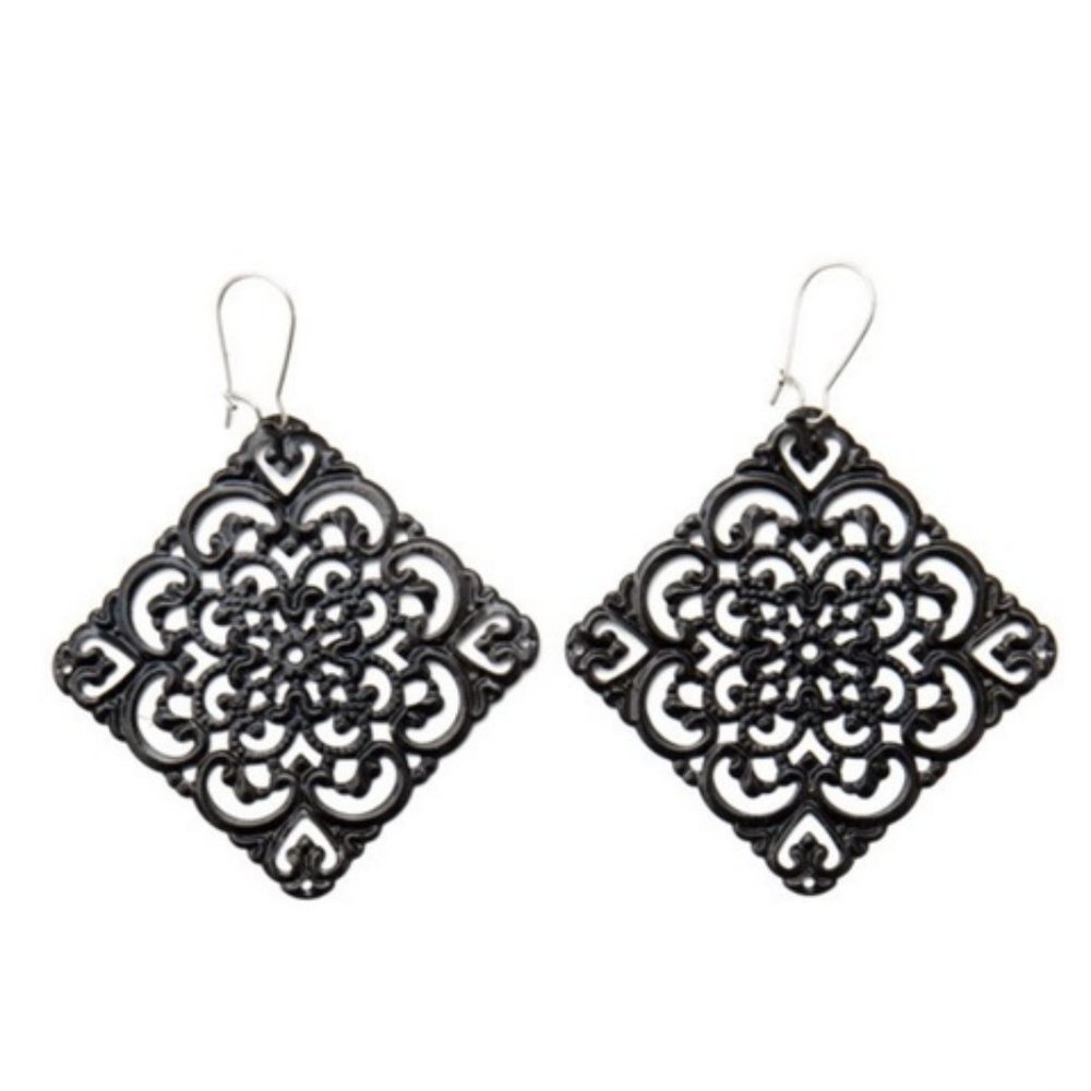 Plunder Design Black Diamond Earrings